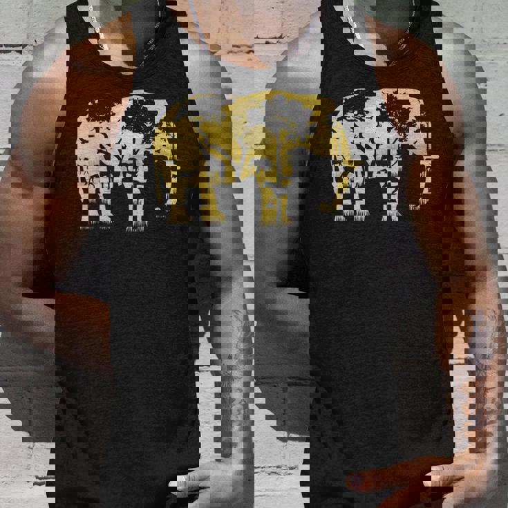 象の贈り物野生生物保護動物園動物動物学アフリカ タンクトップ 彼への贈り物