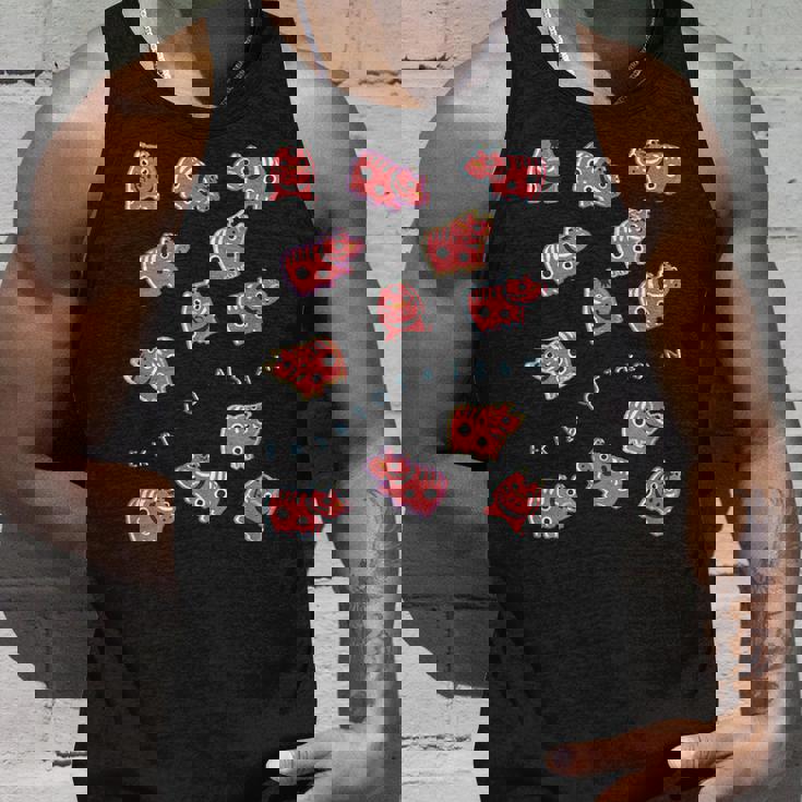 赤べこべこべこ 赤べこ 疫病退散 福島 会津 郷土玩具 民芸品 縁起物 可愛い カラフル メンズ レディース キッズ タンクトップ 彼への贈り物