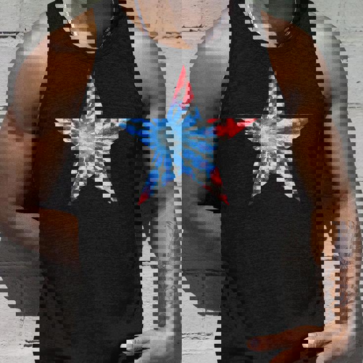 赤白と青 タイダイ 星 タンクトップ 彼への贈り物