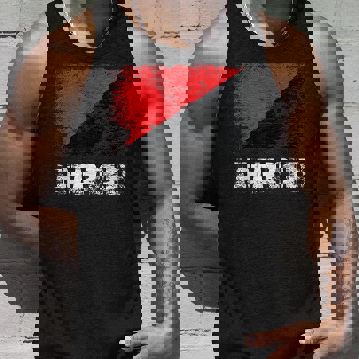 赤黒アナーキーフラッグtシャツ タンクトップ 彼への贈り物