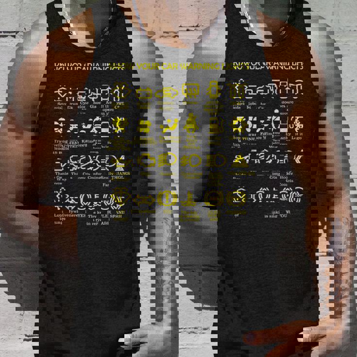 車の警告灯 非常に面白いドライバー タンクトップ 彼への贈り物