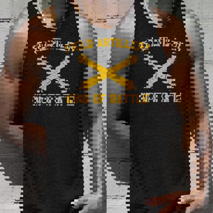 野戦砲 キングオブバトルブランチ記章 砲兵 タンクトップ 彼への贈り物