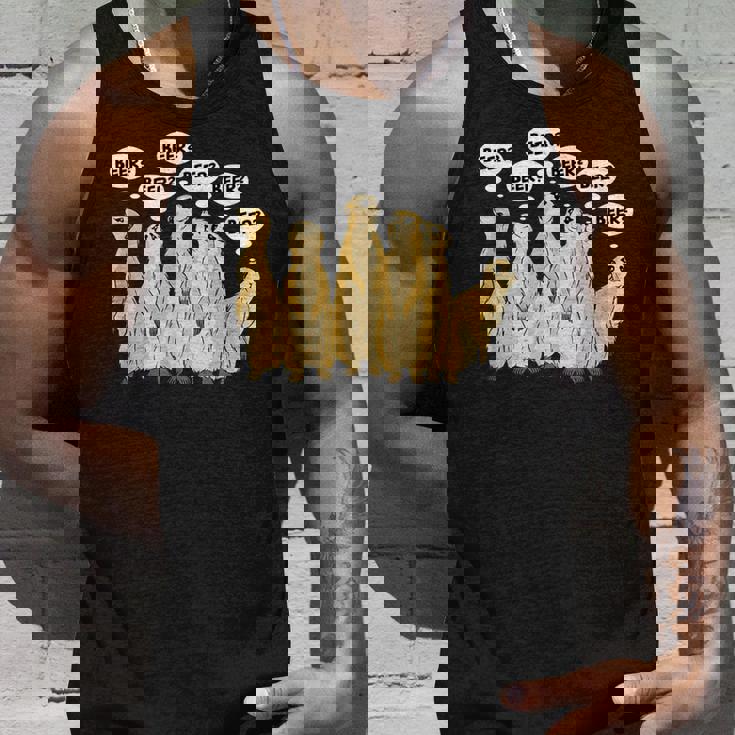 野生動物のミーアキャットアルコールビール タンクトップ 彼への贈り物