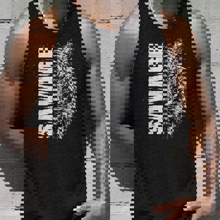 野蛮な虎 野生動物 遊び心のあるグラフィックプリント タンクトップ 彼への贈り物