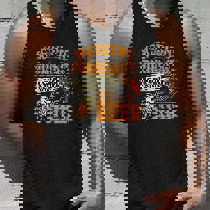 釣り人のための面白い釣りとビールの週末予報 タンクトップ 彼への贈り物