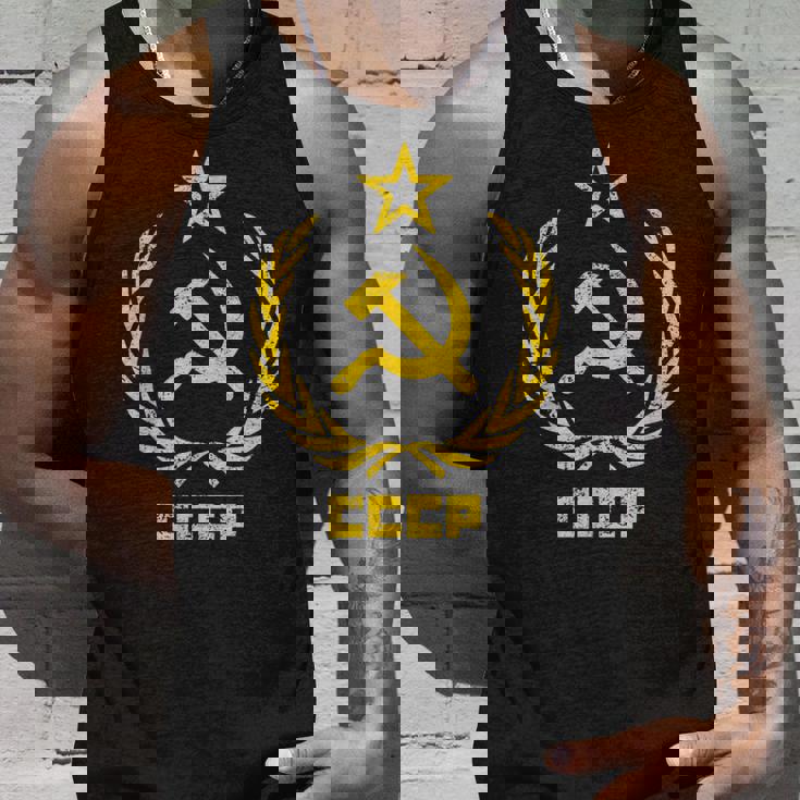 鎌と槌の星cccpソビエト連邦 タンクトップ 彼への贈り物