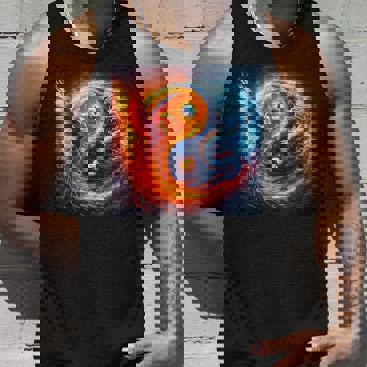 陰陽鳳凰と日本龍 タンクトップ 彼への贈り物