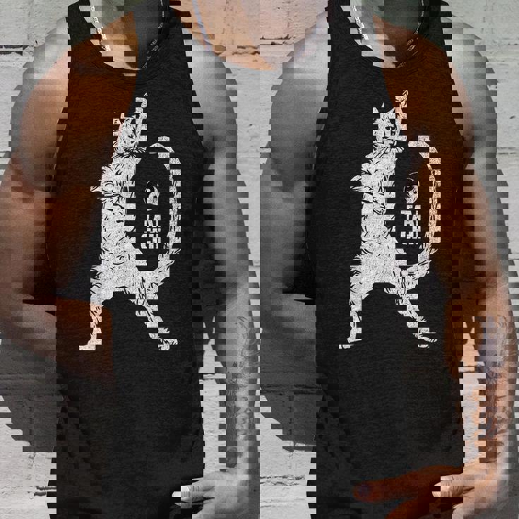 陽気な猫 太極拳ポーズ 格闘技 陰陽バランス タンクトップ 彼への贈り物