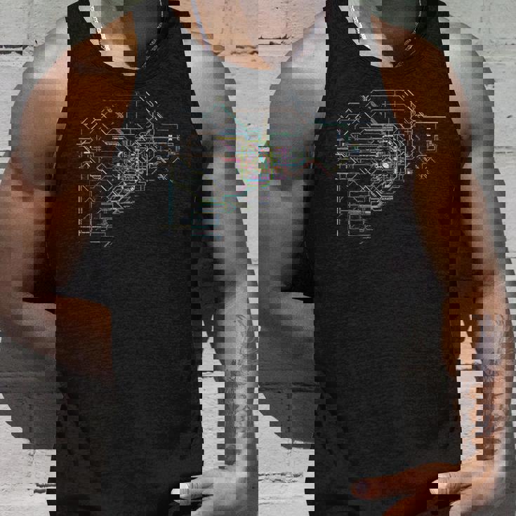 面白tシャツ 電車 東京 路線図 鉄道 蒸気機関車l おもしろ 鉄オタ メンズ グッズ ネタ タンクトップ 彼への贈り物