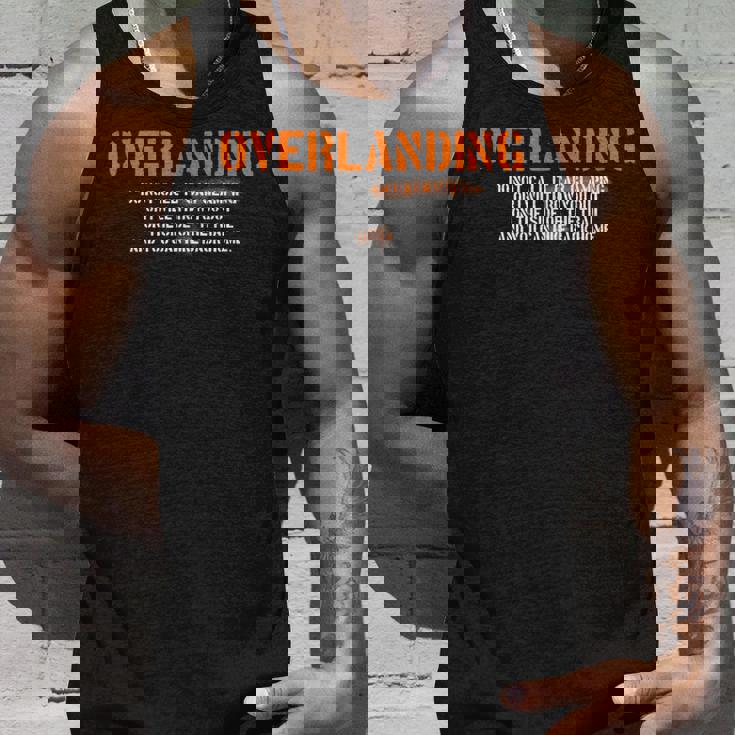 面白い オーバーランディング オフロード キャンプ タンクトップ 彼への贈り物