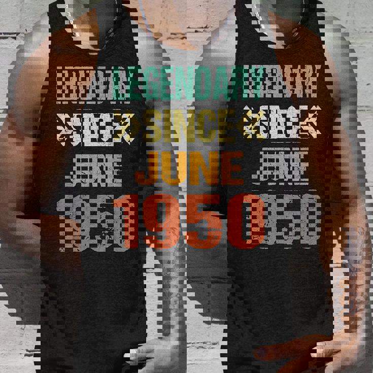 面白い75歳の誕生日 6月生まれの伝説 1950年6月以来 タンクトップ 彼への贈り物