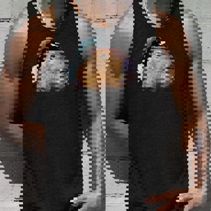 面白いtシャツ カピバラ メンズ げっ歯類 グッズ かわいい おもしろ 面白い 服 ネタ 動物 タンクトップ 彼への贈り物