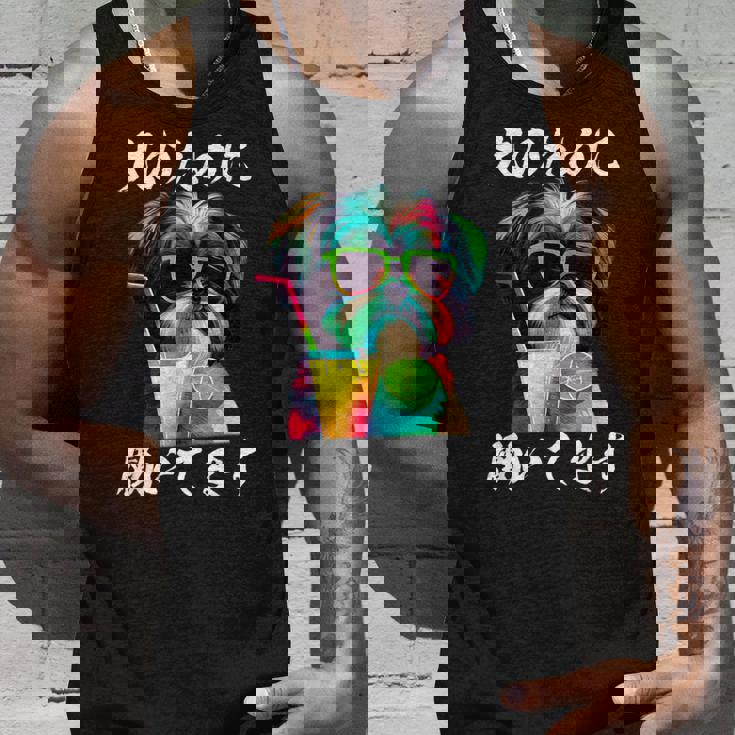 面白いtシャツ シーズー イヌ わんこ メンズ 犬好き グッズ おもしろ 面白い 服 ネタ わんこ タンクトップ 彼への贈り物