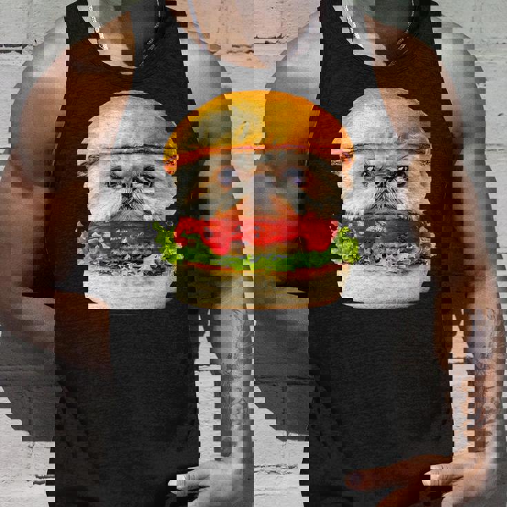 面白いtシャツ シーズー 犬 ハンバーガー メンズ 犬好き グッズ かわいい おもしろ 面白い 服 ネタ タンクトップ 彼への贈り物