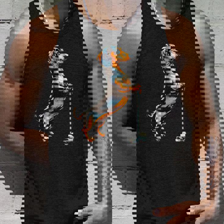 面白いtシャツ ダックスフンド ゴルフ イヌ メンズ 犬好き グッズ かわいい おもしろ 面白い 服 ネタ タンクトップ 彼への贈り物