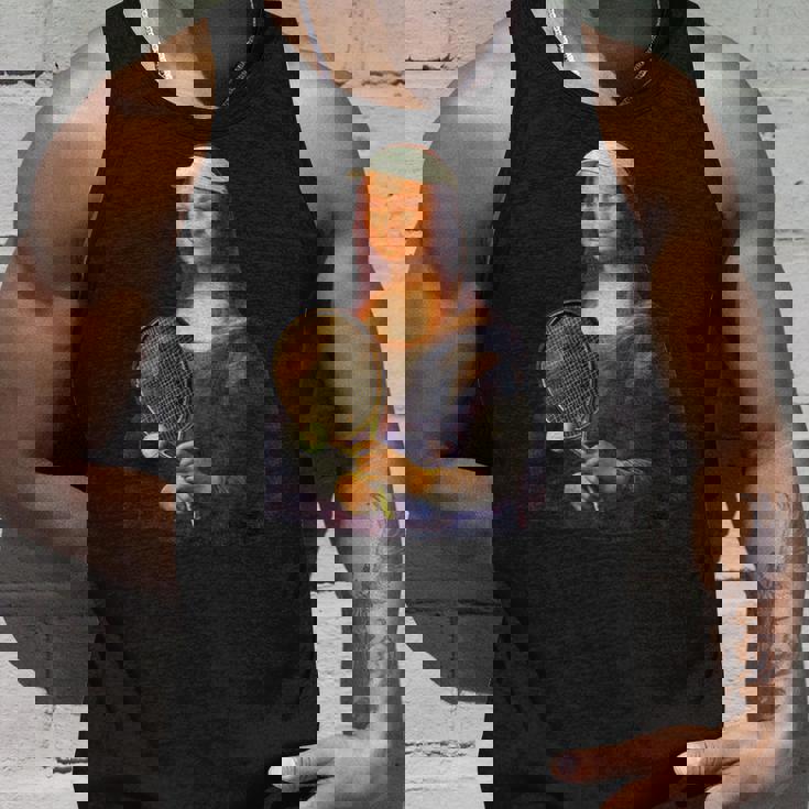 面白いtシャツ テニス モナリザ おもしろ 服 ネタ メンズ テニス部 おもしろグッズ 大人 子供 タンクトップ 彼への贈り物