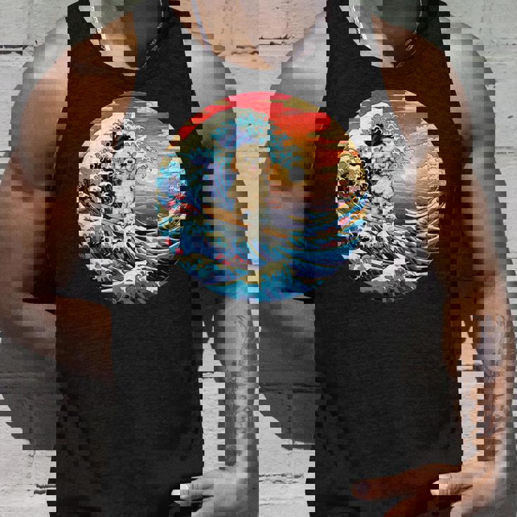 面白いtシャツ トイプードル イヌ メンズ 犬好き グッズ かわいい おもしろ 面白い 服 ネタ サーフィン タンクトップ 彼への贈り物