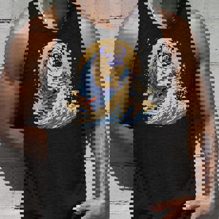 面白いtシャツ パグ 浮世絵 イヌ わんこ メンズ 犬好き グッズ おもしろ 面白い 服 ネタ わんこ タンクトップ 彼への贈り物