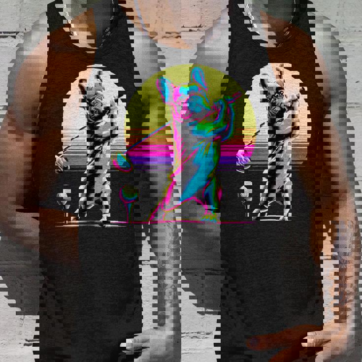 面白いtシャツ フレンチブルドッグ ゴルフ イヌ メンズ 犬 グッズ かわいい おもしろ 面白い 服 ネタ タンクトップ 彼への贈り物