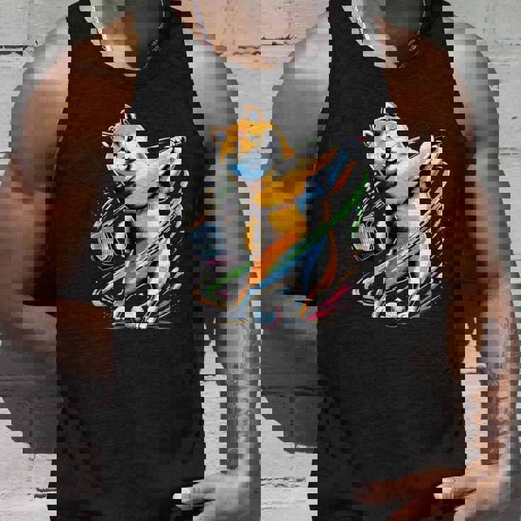 面白いtシャツ 柴犬 ゴルフ イヌ わんこ メンズ 犬好き グッズ かわいい おもしろ 面白い 服 ネタ タンクトップ 彼への贈り物