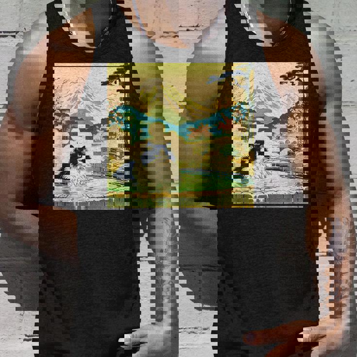 面白いtシャツ 猫 ネコ 温泉 メンズ 猫好き グッズ おもしろ 面白い 服 ネタ 猫の下僕 浮世絵 タンクトップ 彼への贈り物