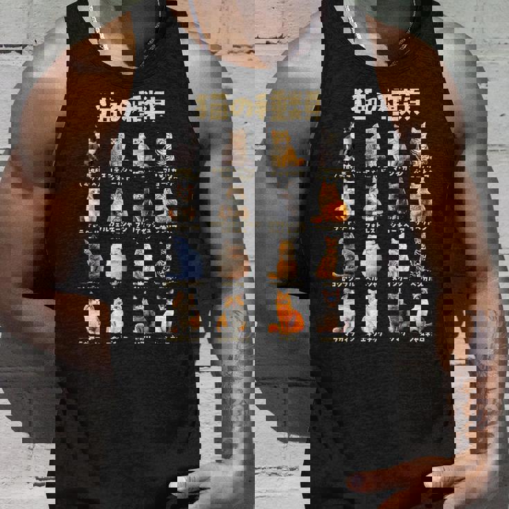 面白いtシャツ 猫 ネコ 猫の種類 メンズ 猫好き グッズ おもしろ 面白い 服 ネタ にゃんこ 猫の下僕 タンクトップ 彼への贈り物