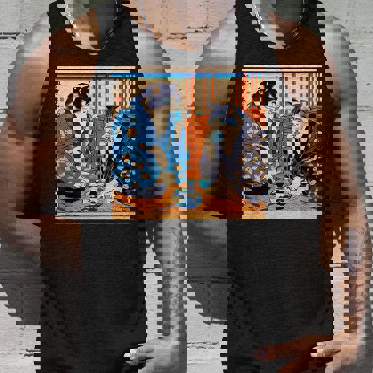 面白いtシャツ 猫 ネコ 酒 メンズ 猫好き グッズ おもしろ 面白い 服 ネタ にゃんこ 猫の下僕 浮世絵 タンクトップ 彼への贈り物