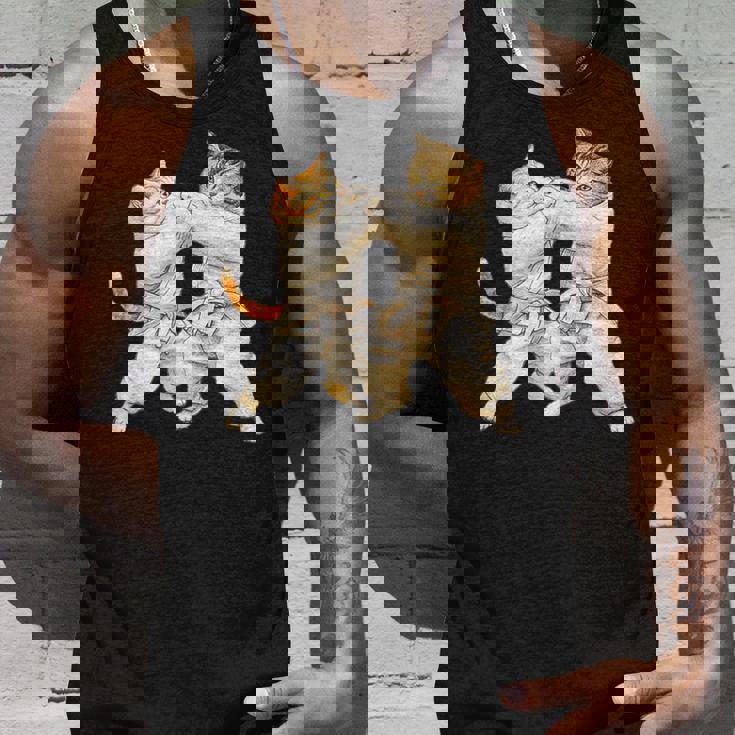 面白いtシャツ 猫 柔道 ネコ メンズ 猫好き グッズ おもしろ 面白い 服 ネタ にゃんこ 猫の下僕 柔術 タンクトップ 彼への贈り物