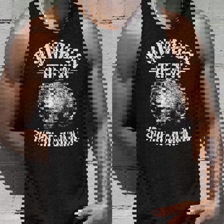 面白いウォンバットギフトクールウォンバットは私の精神動物愛です タンクトップ 彼への贈り物