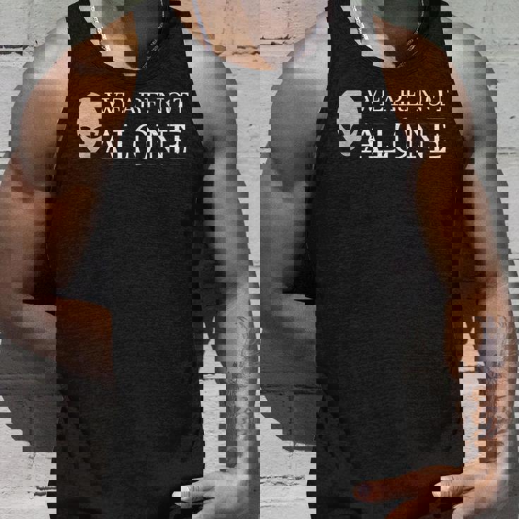 面白いエイリアン地球外ufo We Are Not Alone タンクトップ 彼への贈り物