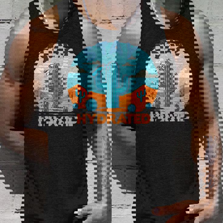 面白いサボテンの水やり-水分補給 タンクトップ 彼への贈り物