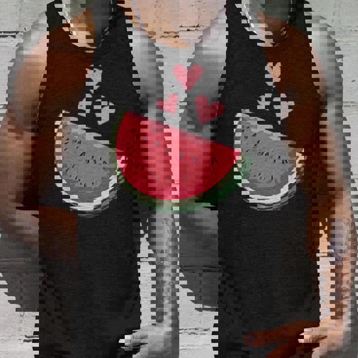 面白いスイカ ハワイアンビーチバケーション ラブスイカ タンクトップ 彼への贈り物