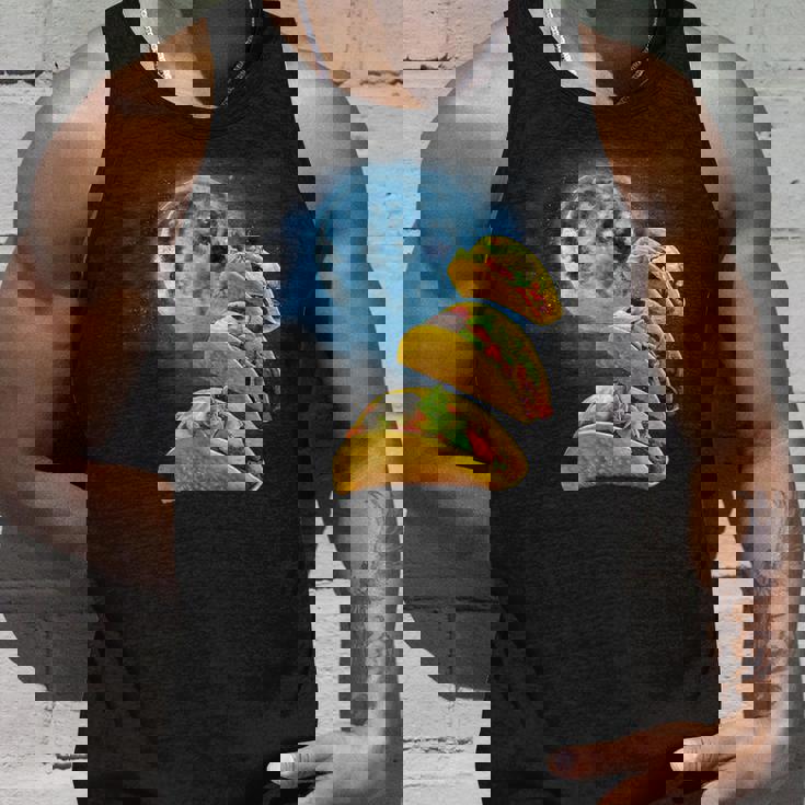 面白いタコスシャツ – タコス好きのタコスハウリングアットザムーン タンクトップ 彼への贈り物