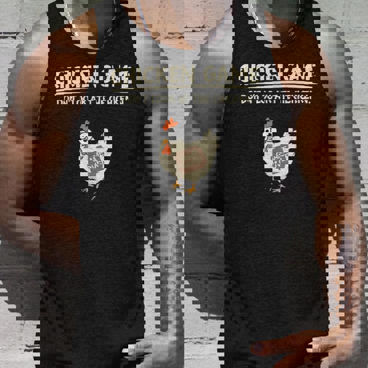 面白いチキンゲーム「見えないデザイン」 タンクトップ 彼への贈り物