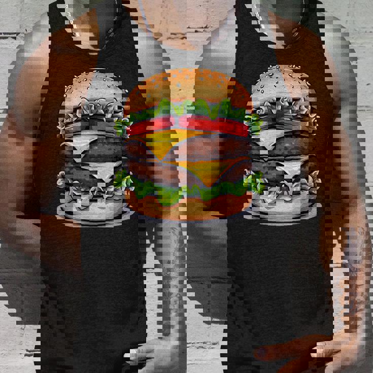 面白いチーズバーガーハンバーガーデザイン キッズ 男女兼用 タンクトップ 彼への贈り物