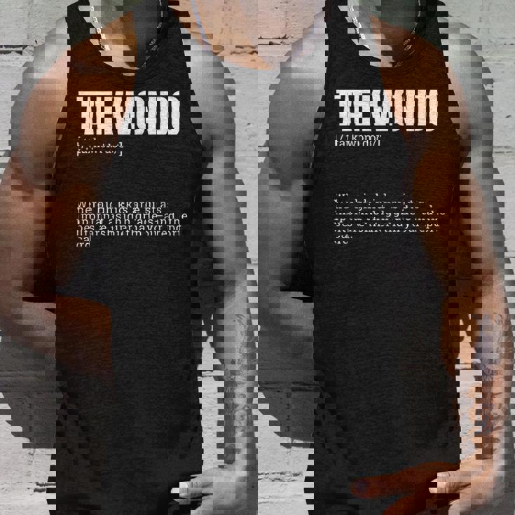 面白いテコンドー辞書がハイキックの定義を作ります タンクトップ 彼への贈り物