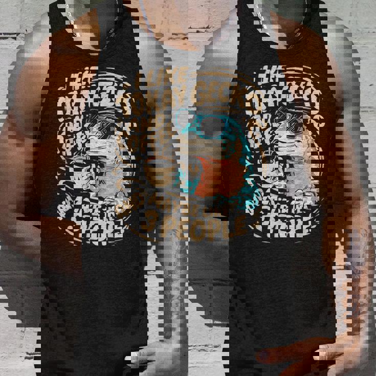 面白いトッケイヤモリの飼い主が爬虫類のトカゲを言う タンクトップ 彼への贈り物