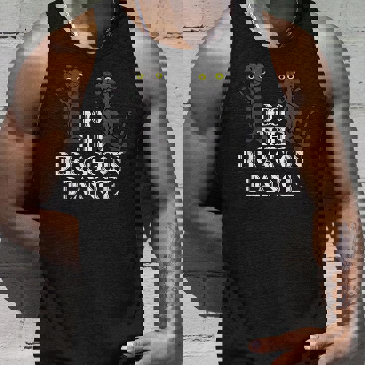 面白いドラゴンダンス ダンシングドラゴンミーム タンクトップ 彼への贈り物