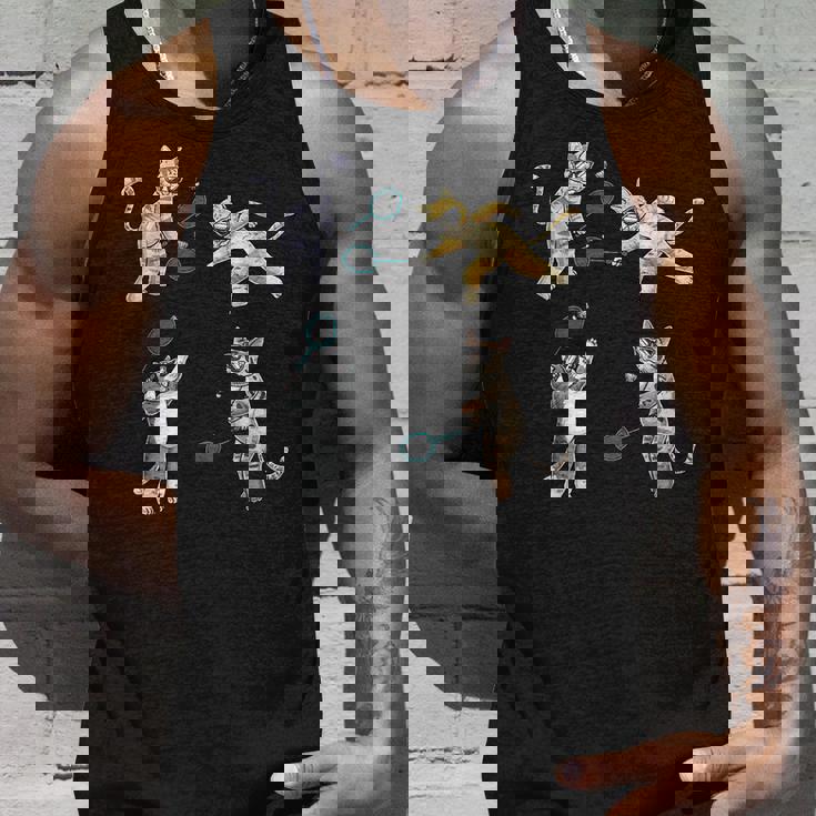 面白いバドミントン猫 タンクトップ 彼への贈り物