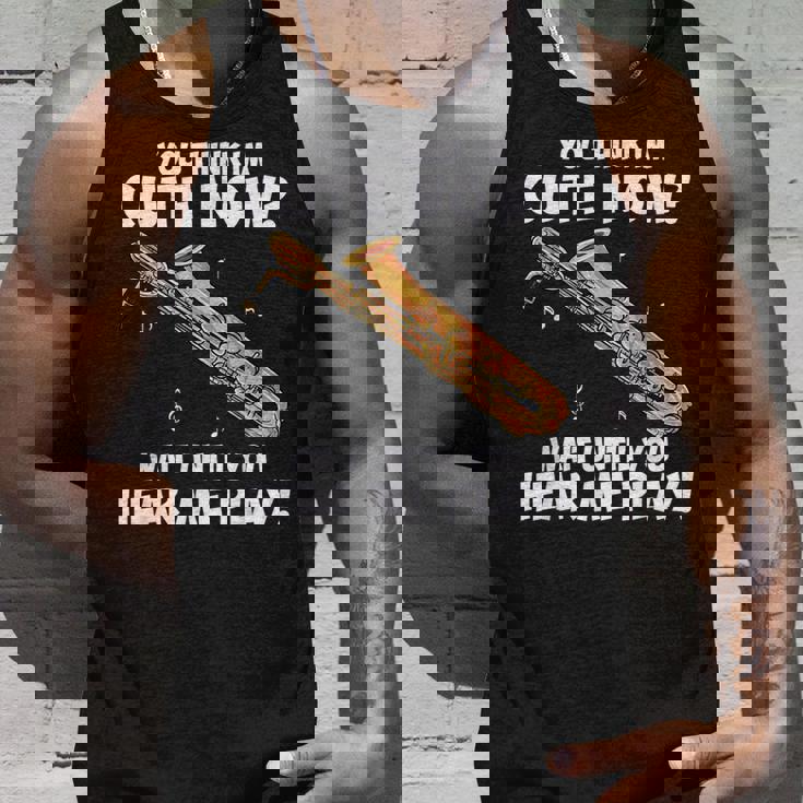 面白いバリトンサックスのデザイン私はサックスを持っています タンクトップ 彼への贈り物