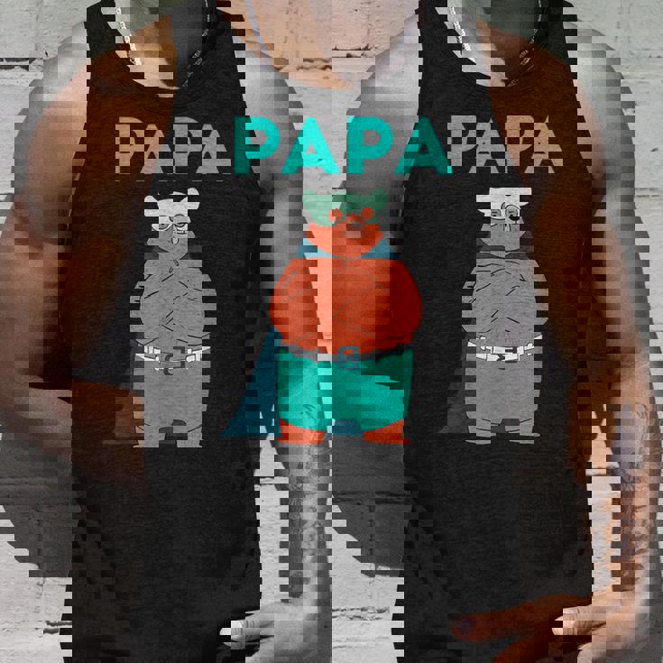 面白いパパベアシャツ I 父の日誕生日ギフト タンクトップ 彼への贈り物