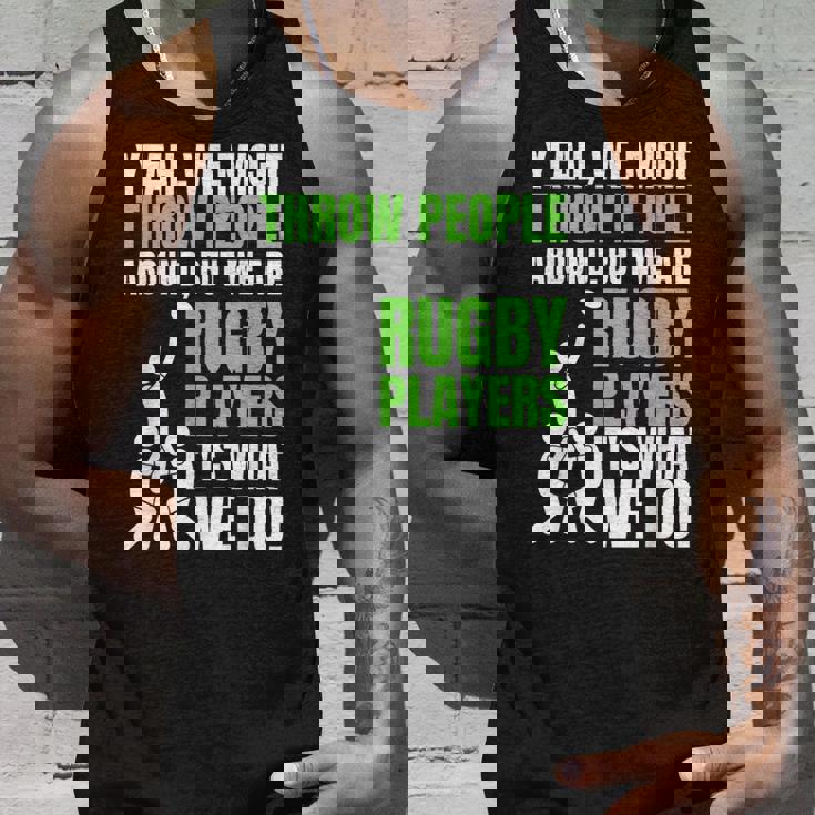 面白いラグビーコーチ、選手、ファンのラグビー。 タンクトップ 彼への贈り物