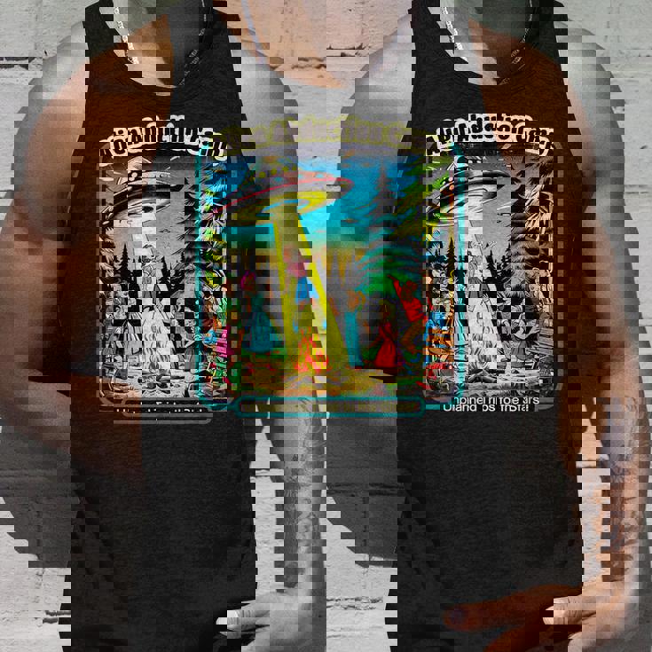 面白いヴィンテージエイリアン誘拐キャンプ Ufoエイリアン タンクトップ 彼への贈り物