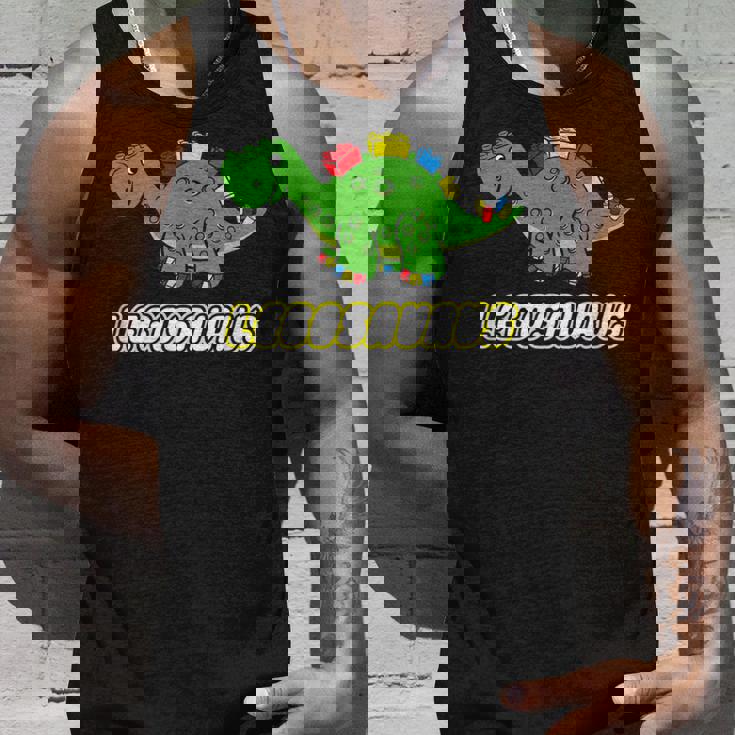 面白い恐竜 レゴサウルス レゴ ザウルス 恐竜 タンクトップ 彼への贈り物