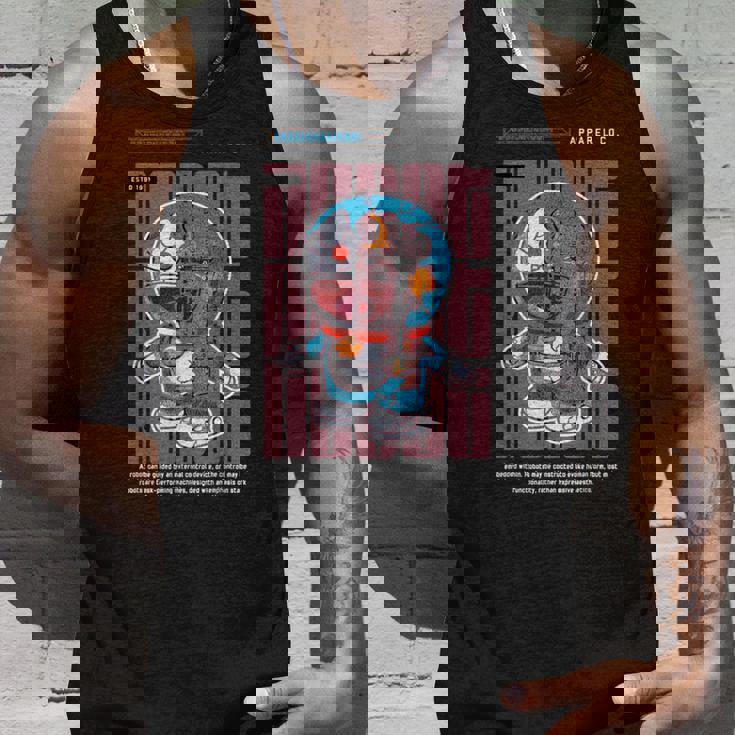 面白い日本のアニメスタイルアート ビンテージアニメ ロボットアートアニメ タンクトップ 彼への贈り物