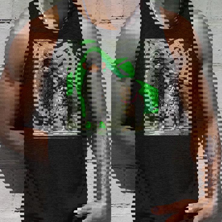 面白い猿と犬のグラフィックストリートウェアクールなデザイン 男性用 タンクトップ 彼への贈り物