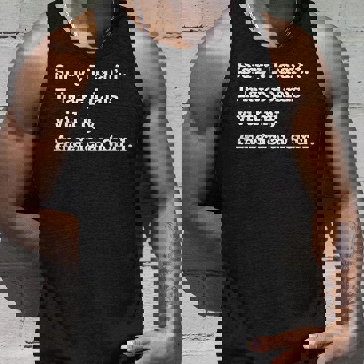 面白い皮肉 アメリカン カールの猫との計画があります タンクトップ 彼への贈り物