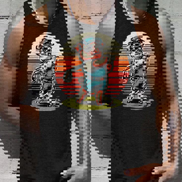 面白い豚ゴルファークールなゴルフスポーツクラブデザイン。 タンクトップ 彼への贈り物