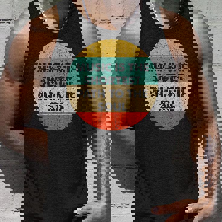 音楽は魂への最短の道 レトロミュージシャン アーティスト タンクトップ 彼への贈り物