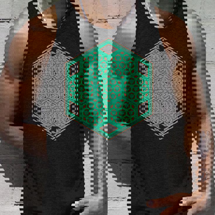 音楽祭 サイケデリックパターン テクノ トランス レイブ ゴア タンクトップ 彼への贈り物